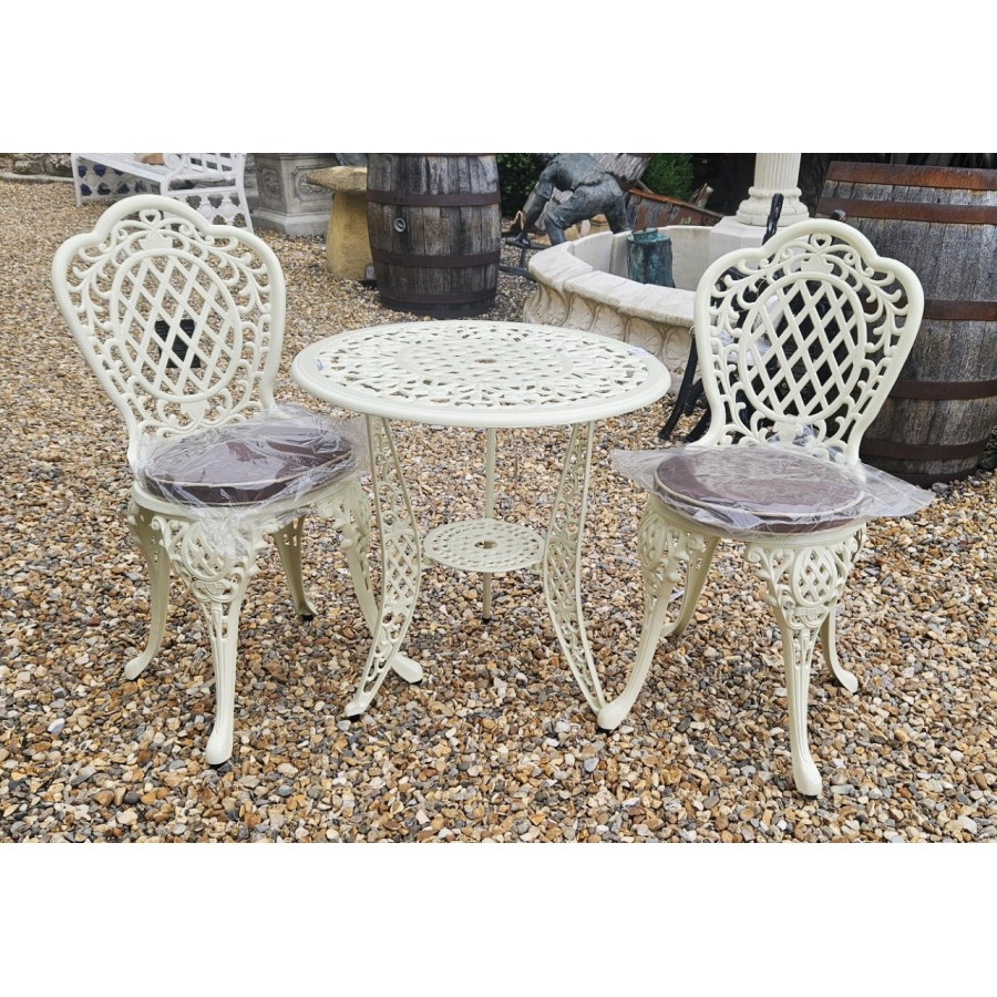Bistro Set Cushions Ant White
